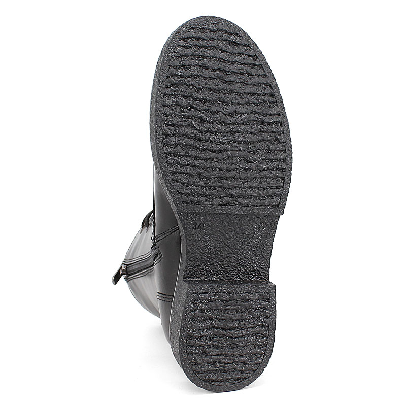 Ботинки байка, артикул 1823, цвет черный хром купить в интернет-магазине Shoeslel с доставкой по России