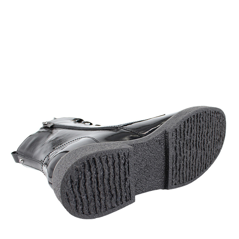 Ботинки байка, артикул 1823, цвет черный лак купить в интернет-магазине Shoeslel с доставкой по России