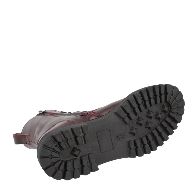 Ботинки байка, артикул 1912, цвет гранатовый купить в интернет-магазине Shoeslel с доставкой по России
