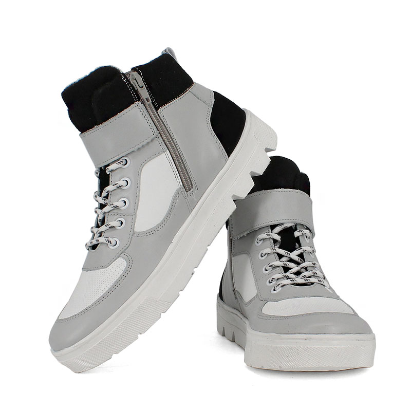 Ботинки байка, артикул 1978, цвет серый купить в интернет-магазине Shoeslel с доставкой по России