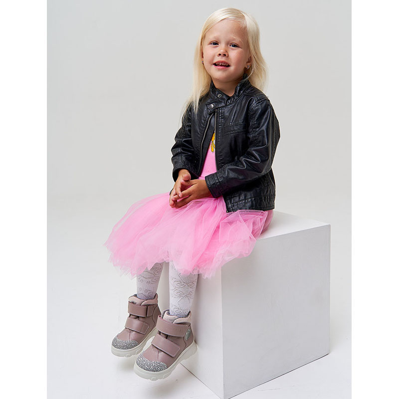 Ботинки малодетские, артикул 2083, цвет пыльно-розовый купить в интернет-магазине Shoeslel с доставкой по России