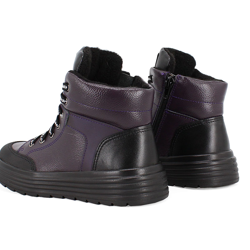 Ботинки, артикул 2084, цвет черничный купить в интернет-магазине Shoeslel с доставкой по России