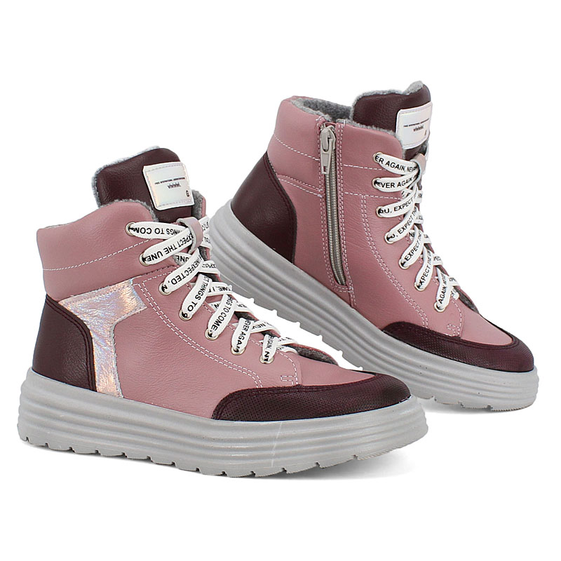 Ботинки, артикул 2084, цвет пыльно-розовый купить в интернет-магазине Shoeslel с доставкой по России