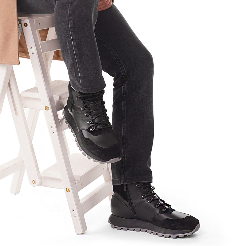 Ботинки, артикул 2175, цвет черный купить в интернет-магазине Shoeslel с доставкой по России