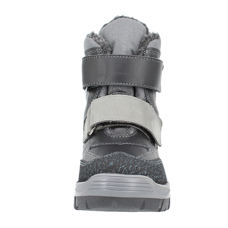 Ботинки нат.мех, артикул 571, цвет черный/серый купить в интернет-магазине Shoeslel с доставкой по России