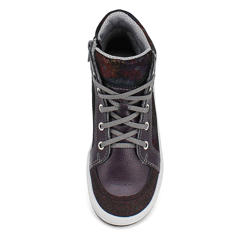 Ботинки байка, артикул 1390, цвет черничный купить в интернет-магазине Shoeslel с доставкой по России