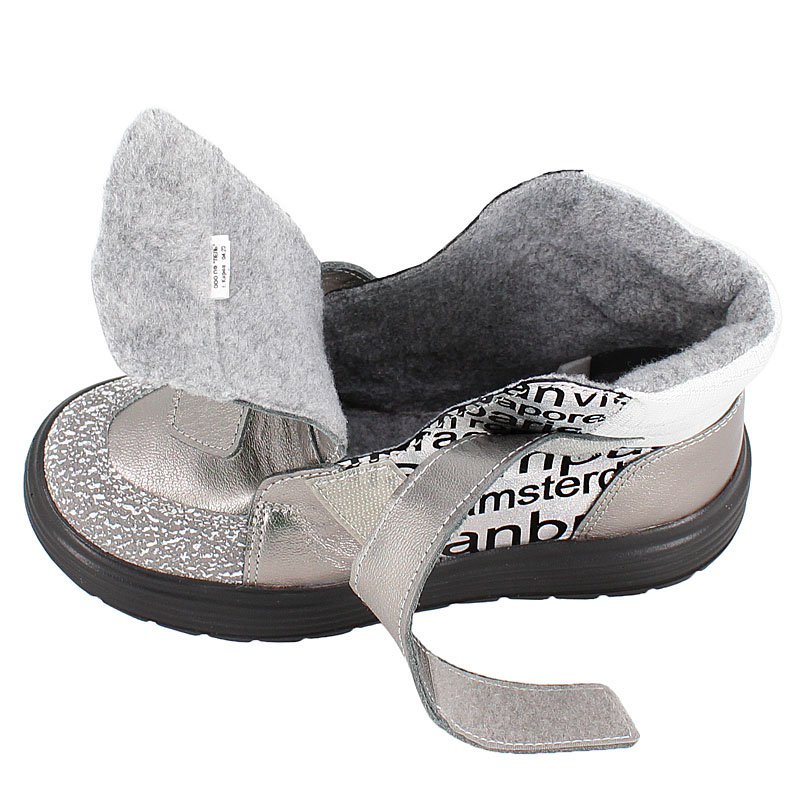Ботинки, артикул 1956, цвет темное серебро купить в интернет-магазине Shoeslel с доставкой по России