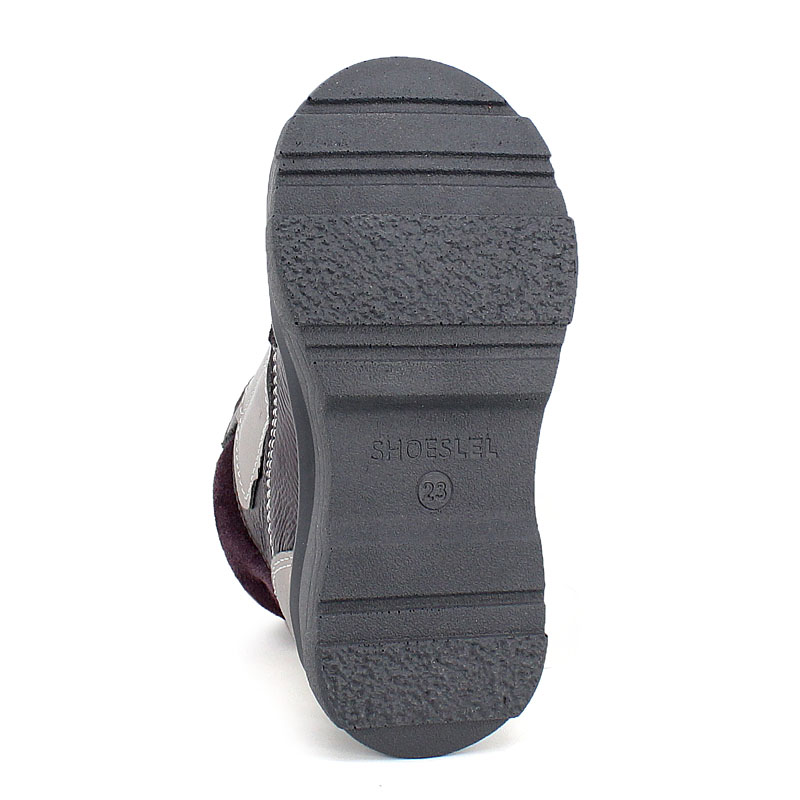 Ботинки малодетские, артикул 2087, цвет черничный купить в интернет-магазине Shoeslel с доставкой по России