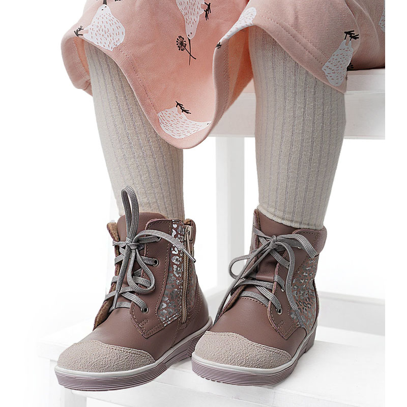 Ботинки малодетские байка, артикул 1035, цвет лавандовый купить в интернет-магазине Shoeslel с доставкой по России