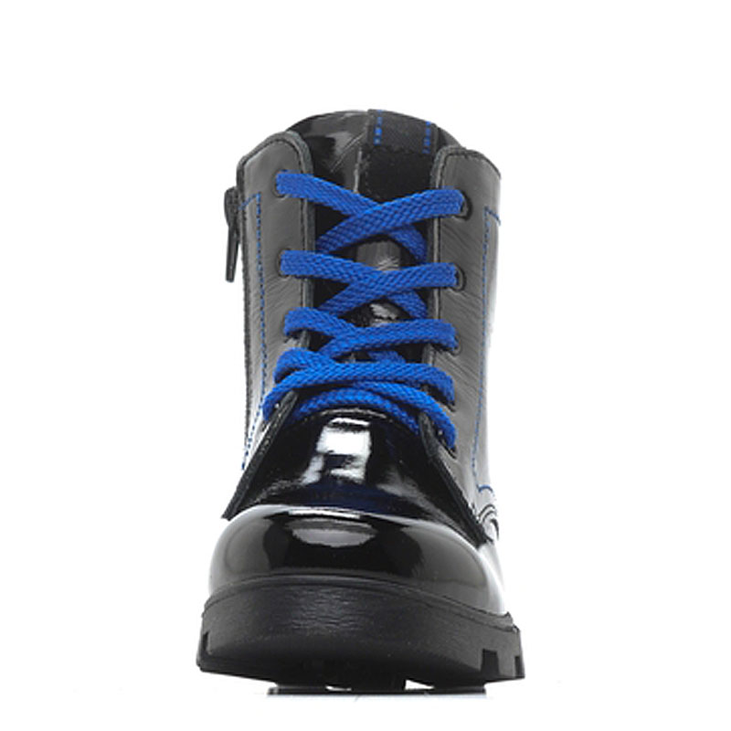 Ботинки байка, артикул 1176, цвет черный/синий купить в интернет-магазине Shoeslel с доставкой по России