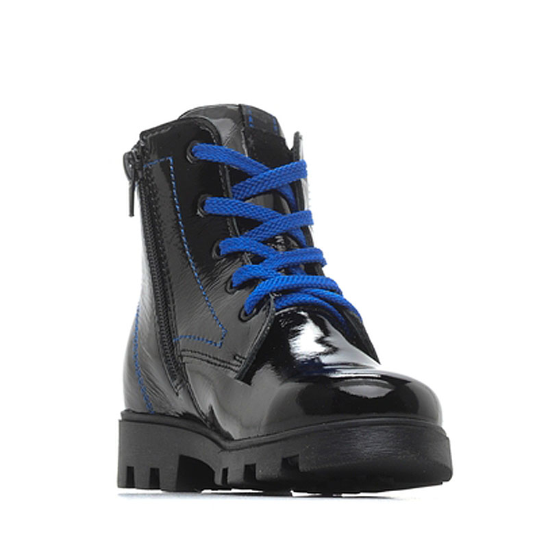 Ботинки байка, артикул 1176, цвет черный/синий купить в интернет-магазине Shoeslel с доставкой по России