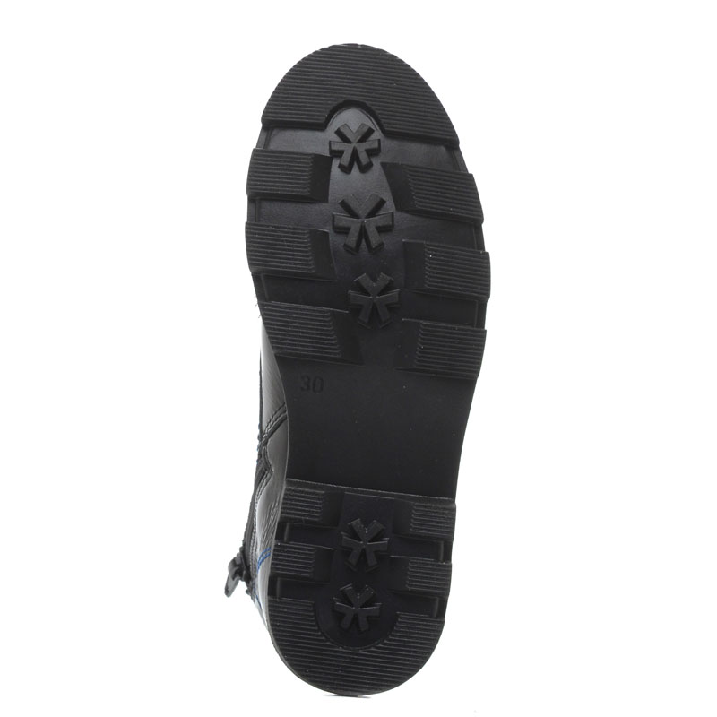 Ботинки байка, артикул 1176, цвет черный/синий купить в интернет-магазине Shoeslel с доставкой по России