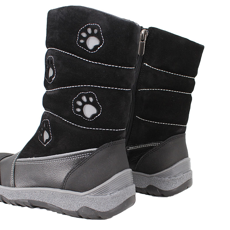 Сапожки нат.мех, артикул 1278, цвет черный купить в интернет-магазине Shoeslel с доставкой по России