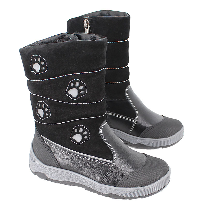 Сапожки нат.мех, артикул 1278, цвет черный купить в интернет-магазине Shoeslel с доставкой по России