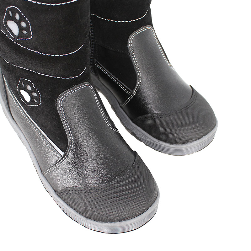 Сапожки нат.мех, артикул 1278, цвет черный купить в интернет-магазине Shoeslel с доставкой по России