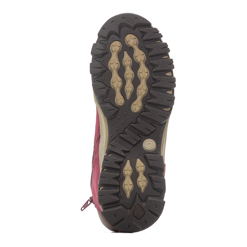 ботинки нат.мех, артикул 1299, цвет брусника