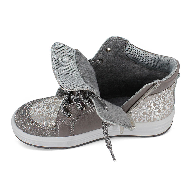 Ботинки байка, артикул 1390, цвет св.серый купить в интернет-магазине Shoeslel с доставкой по России