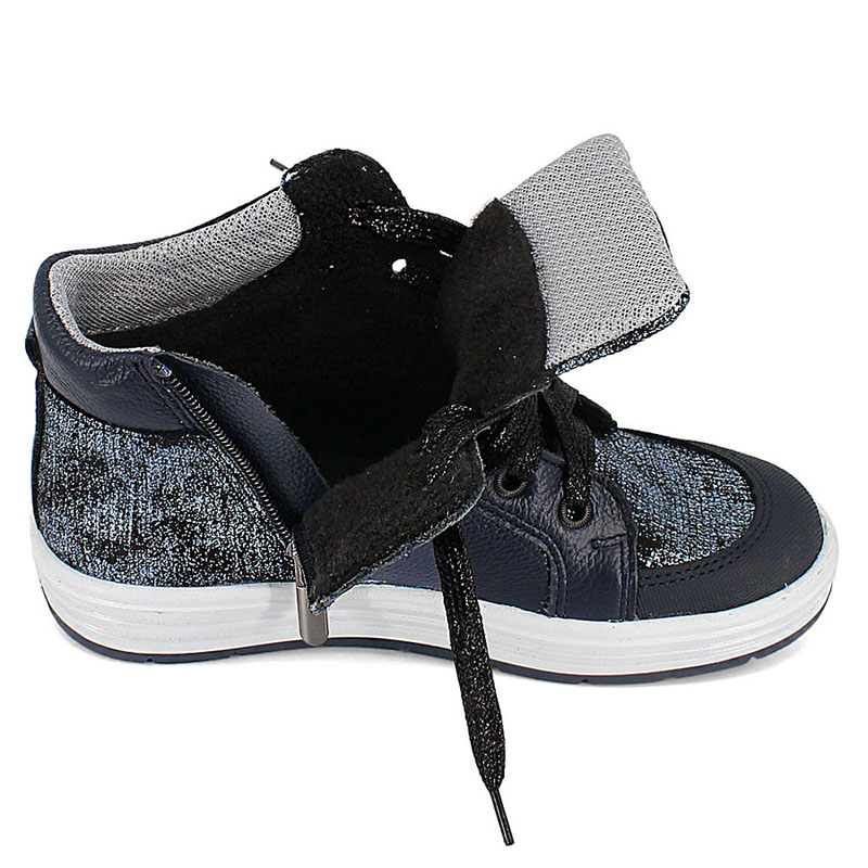 Ботинки байка, артикул 1390, цвет т.синий купить в интернет-магазине Shoeslel с доставкой по России