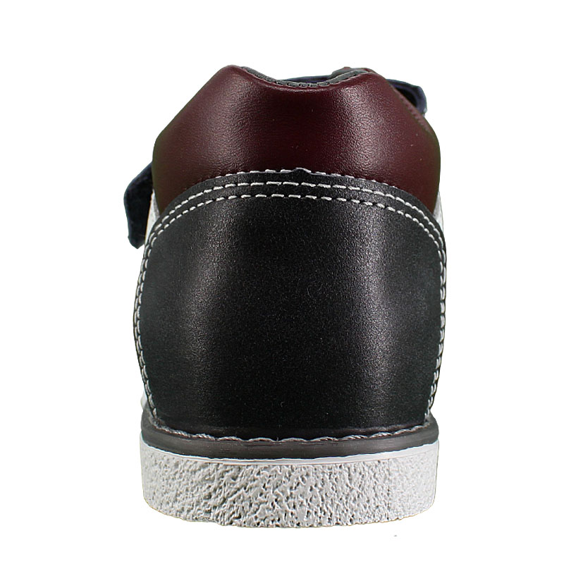 Туфли ясельные, артикул 1410, цвет серый;бордовый купить в интернет-магазине Shoeslel с доставкой по России