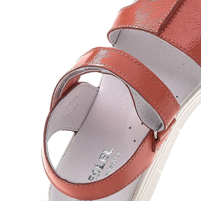 Туфли летние, артикул 1467, цвет коралловый купить в интернет-магазине Shoeslel с доставкой по России
