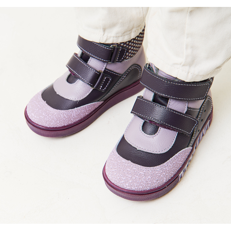 Ботинки малодетские байка, артикул 1519, цвет фиолетовый купить в интернет-магазине Shoeslel с доставкой по России