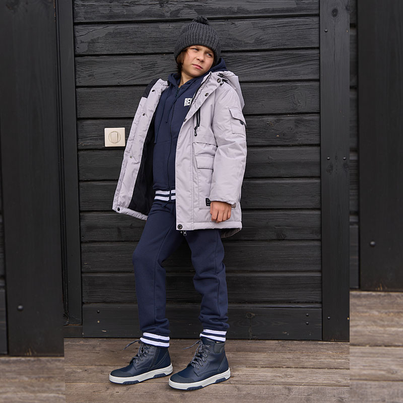 Ботинки байка, артикул 1704, цвет темно-синий купить в интернет-магазине Shoeslel с доставкой по России