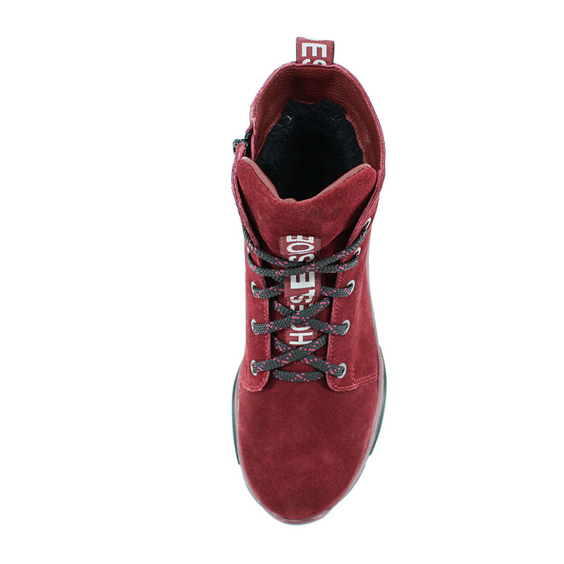 ботинки, артикул 1800, цвет бордовый