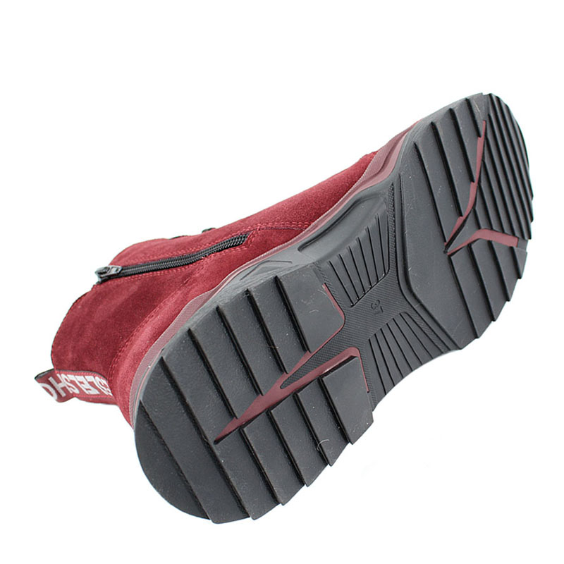ботинки, артикул 1800, цвет бордовый