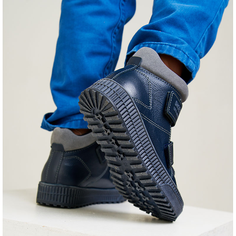 Ботинки байка, артикул 1811, цвет синий купить в интернет-магазине Shoeslel с доставкой по России