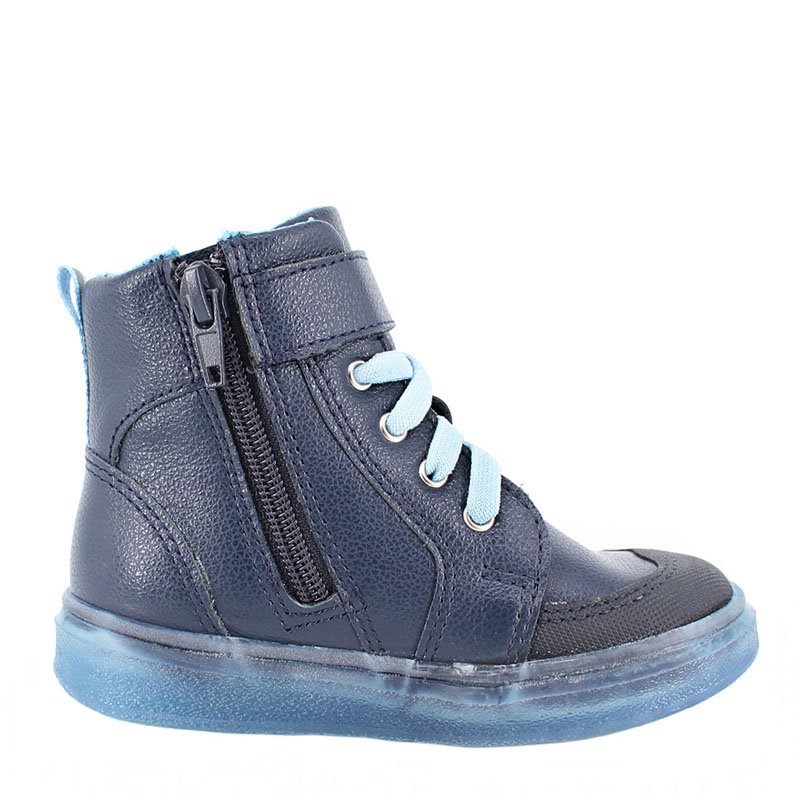 Ботинки малодетские байка, артикул 1819, цвет синий купить в интернет-магазине Shoeslel с доставкой по России