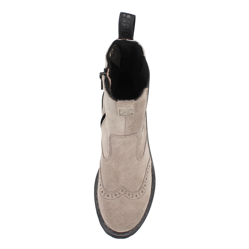 Ботинки байка, артикул 1900, цвет велюр, бежевый купить в интернет-магазине Shoeslel с доставкой по России