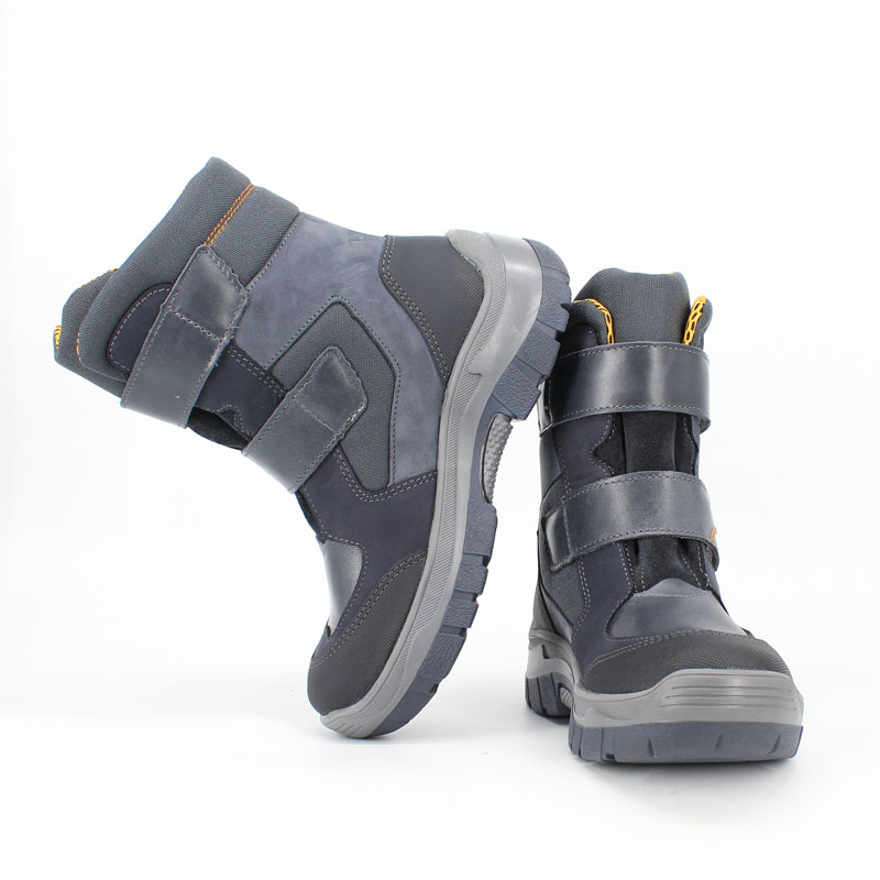 Ботинки нат.мех, артикул 1933, цвет синий купить в интернет-магазине Shoeslel с доставкой по России