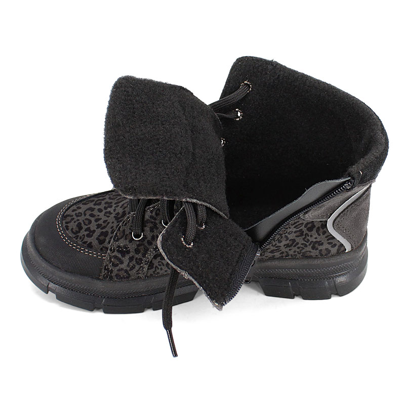 Ботинки байка, артикул 1949, цвет черно-серый купить в интернет-магазине Shoeslel с доставкой по России