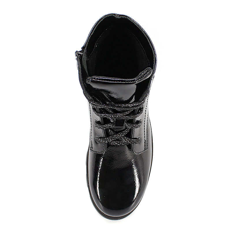 Ботинки байка, артикул 1962, цвет черно-серебристый купить в интернет-магазине Shoeslel с доставкой по России