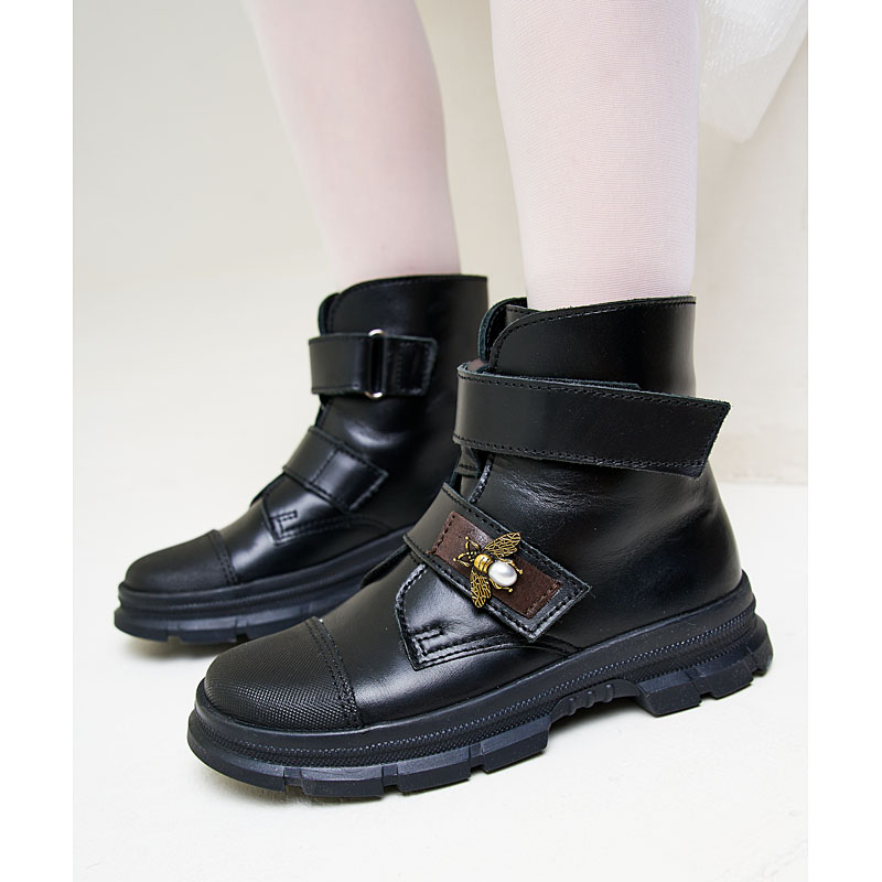 Ботинки байка, артикул 1965, цвет черный купить в интернет-магазине Shoeslel с доставкой по России