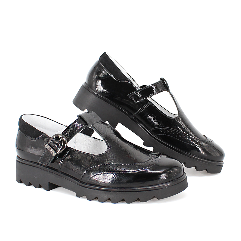 Туфли, артикул 1985, цвет черный купить в интернет-магазине Shoeslel с доставкой по России