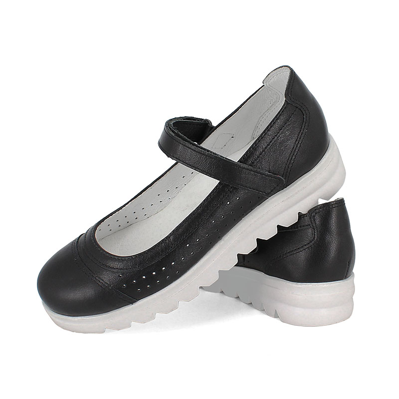 Туфли, артикул 1994, цвет хром, черный купить в интернет-магазине Shoeslel с доставкой по России