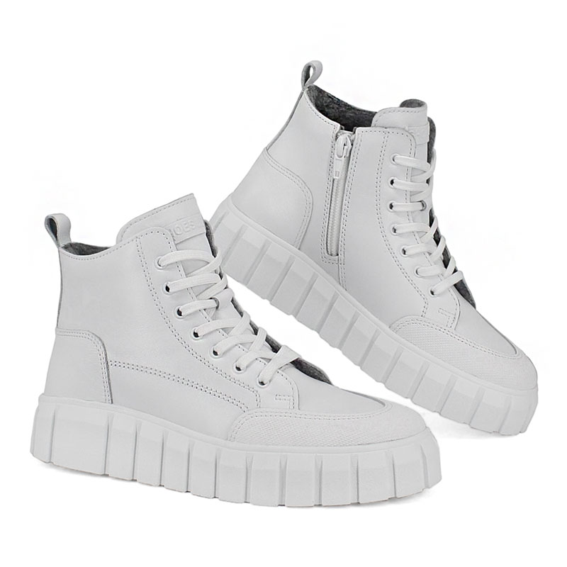 Ботинки, артикул 2057, цвет белый купить в интернет-магазине Shoeslel с доставкой по России