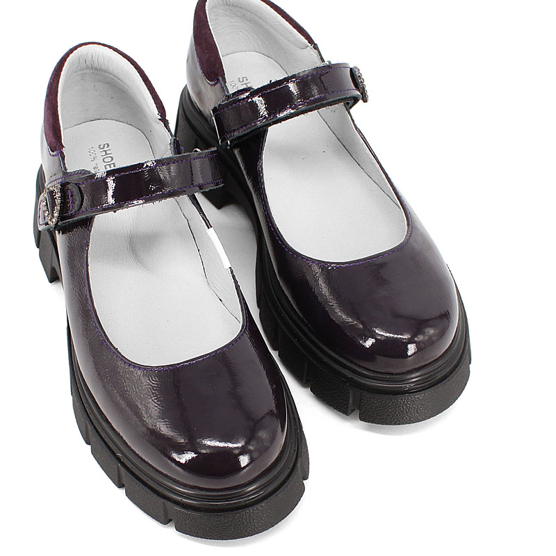 Туфли, артикул 2069, цвет черничный купить в интернет-магазине Shoeslel с доставкой по России