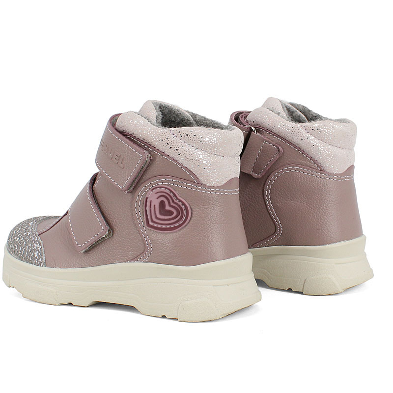 Ботинки малодетские, артикул 2083, цвет пыльно-розовый купить в интернет-магазине Shoeslel с доставкой по России