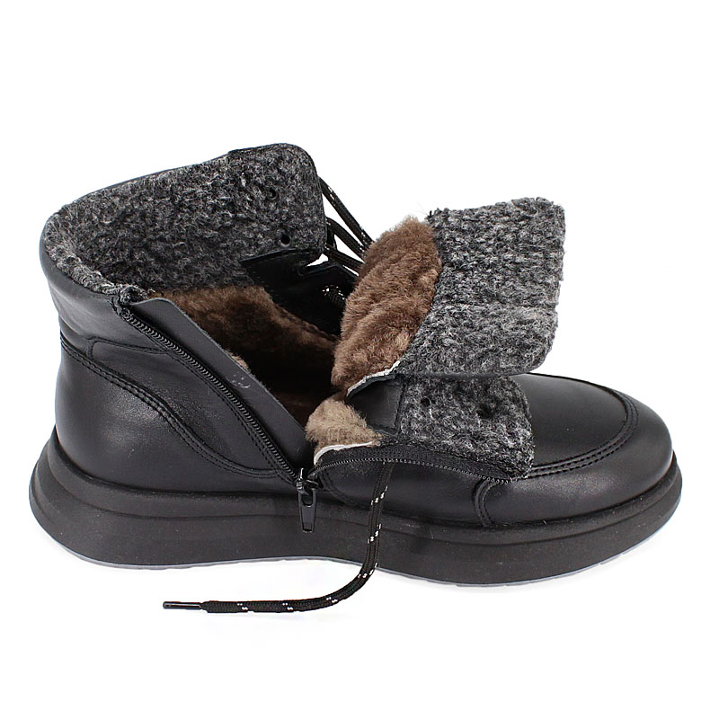 Ботинки, артикул 2102, цвет черный купить в интернет-магазине Shoeslel с доставкой по России