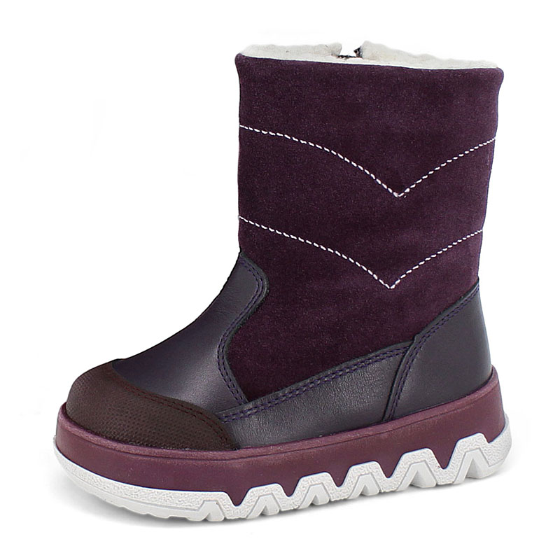 Сапожки малодетские, артикул 2105, цвет сливовый купить в интернет-магазине Shoeslel с доставкой по России