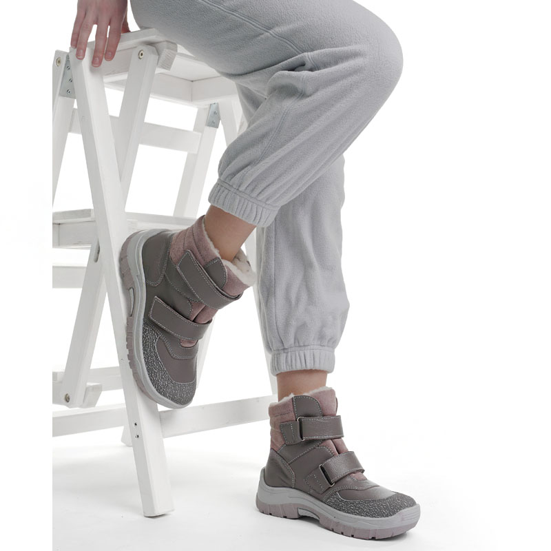 Ботинки, артикул 2132, цвет св.серый купить в интернет-магазине Shoeslel с доставкой по России