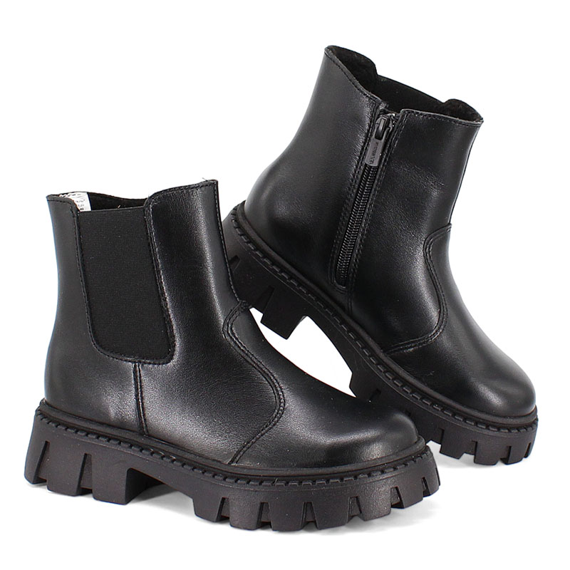 Ботинки, артикул 2137, цвет черный купить в интернет-магазине Shoeslel с доставкой по России