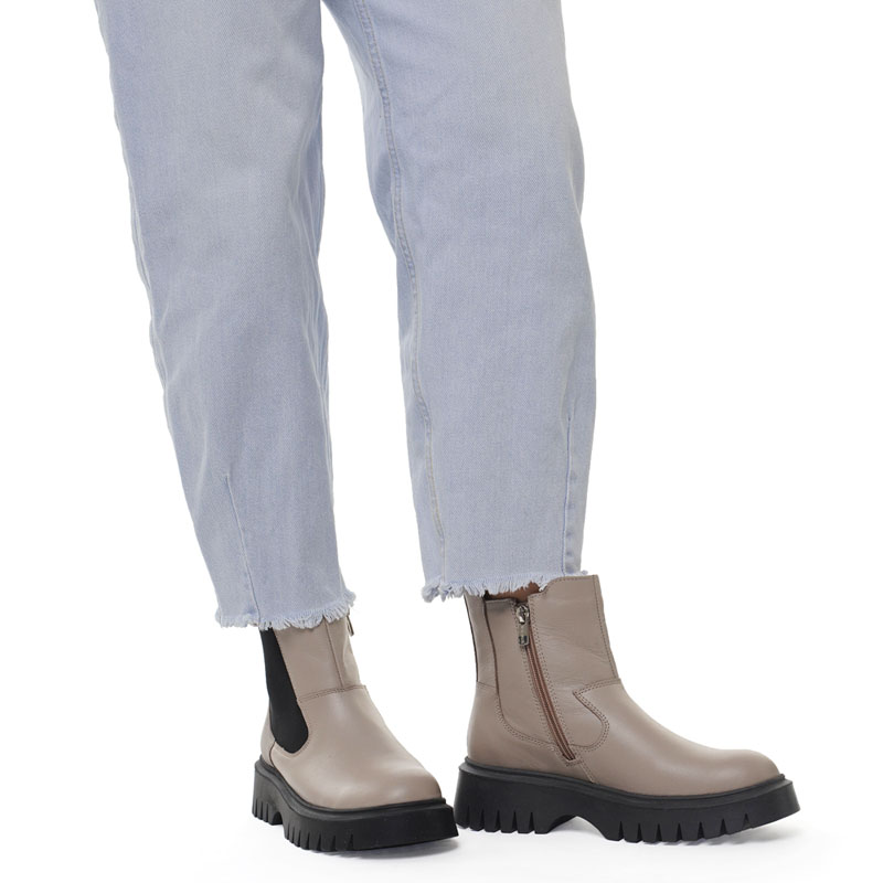 Ботинки, артикул 2153, цвет бежевый купить в интернет-магазине Shoeslel с доставкой по России