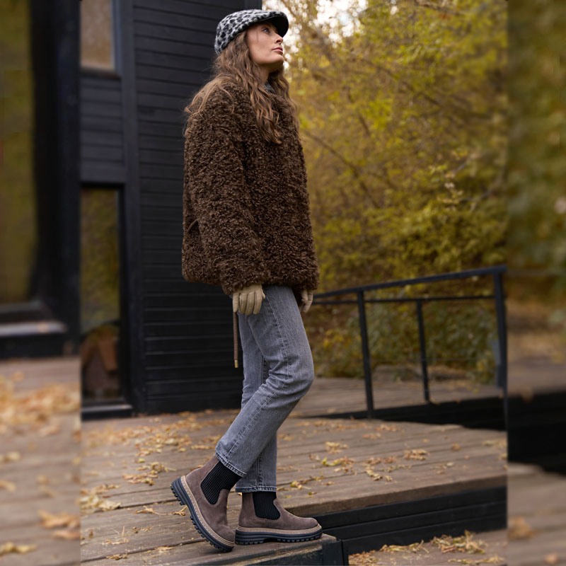 Полусапоги, артикул 2394, цвет темно-серый купить в интернет-магазине Shoeslel с доставкой по России