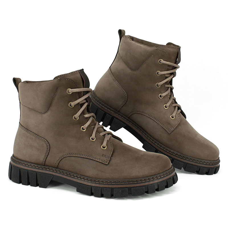 Ботинки, артикул 2415, цвет оливковый купить в интернет-магазине Shoeslel с доставкой по России