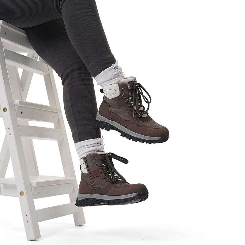 Ботинки, артикул 2417, цвет темно-серый купить в интернет-магазине Shoeslel с доставкой по России