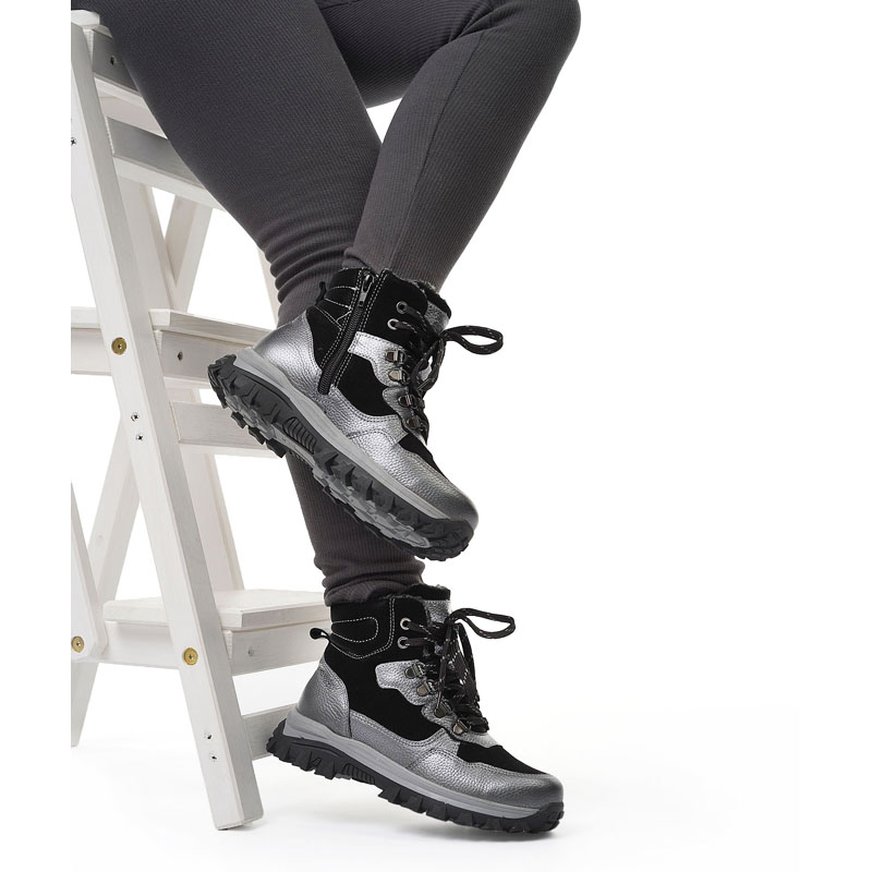 Ботинки, артикул 2417, цвет черный купить в интернет-магазине Shoeslel с доставкой по России