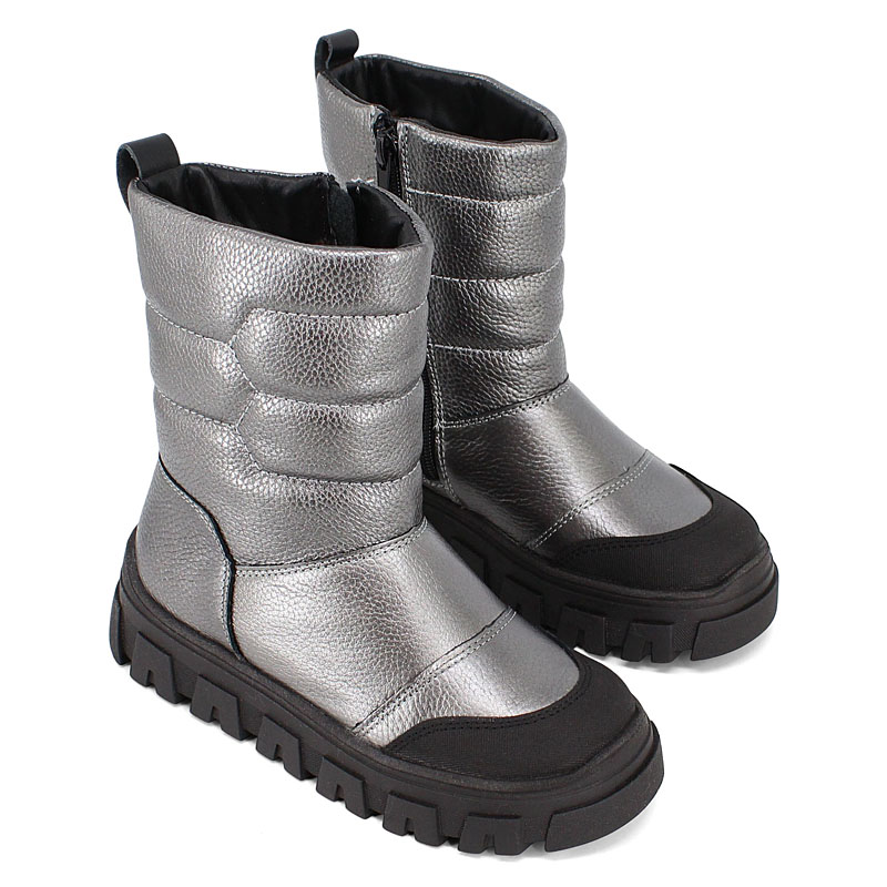 Сапоги, артикул 2422, цвет темно-сербряный купить в интернет-магазине Shoeslel с доставкой по России